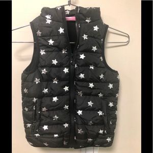 Star Print Puffer Vest